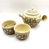 Japanese Kyusu Tea Set - Three Piece - Nerikomi #98