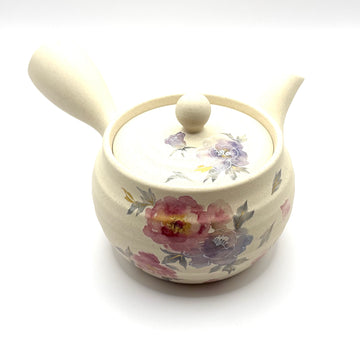 Kyusu Japanese Teapot -  Peonies - 350ml - #3043