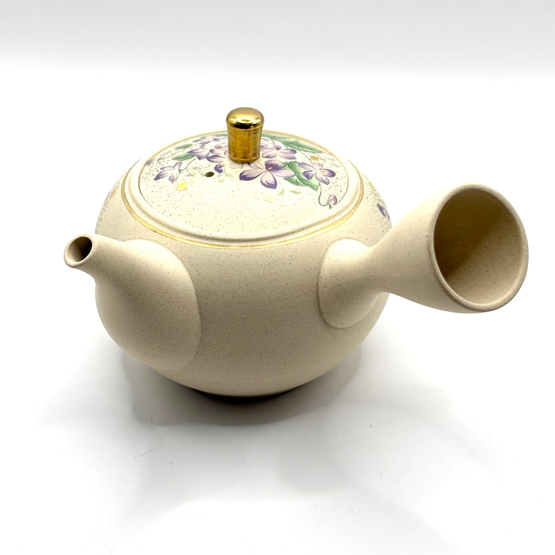 Kyusu Japanese Teapot - Violets - 320ml #2503