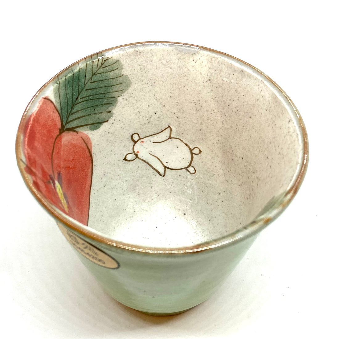 Japanese Tea Cup - Bunny - Green