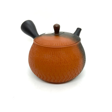 Kyusu Japanese Teapot - Chattered Sack Shape Yohen- 390ml - #247