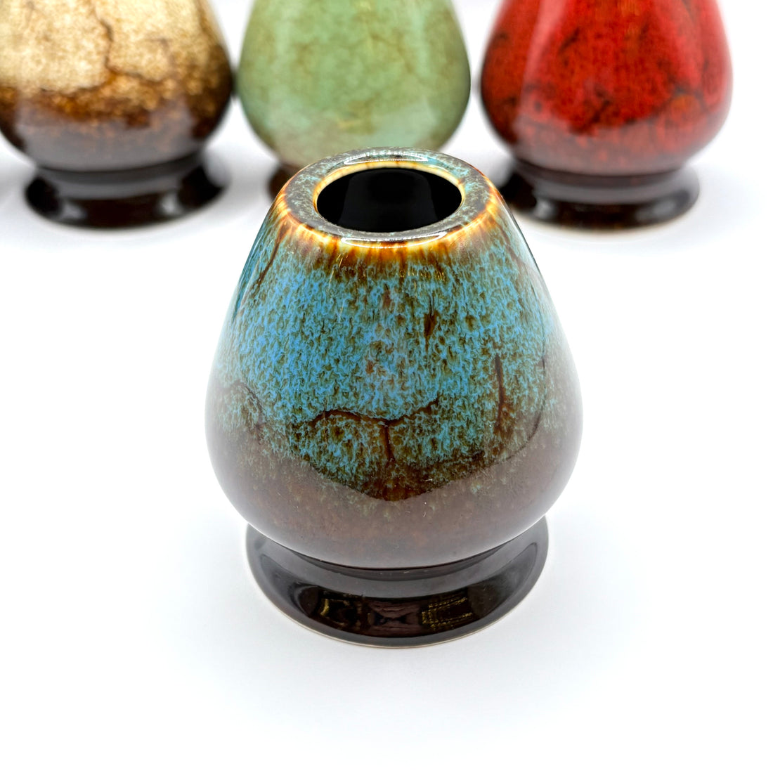 Matcha Tea Chasen Whisk Holder - Rock Glazes