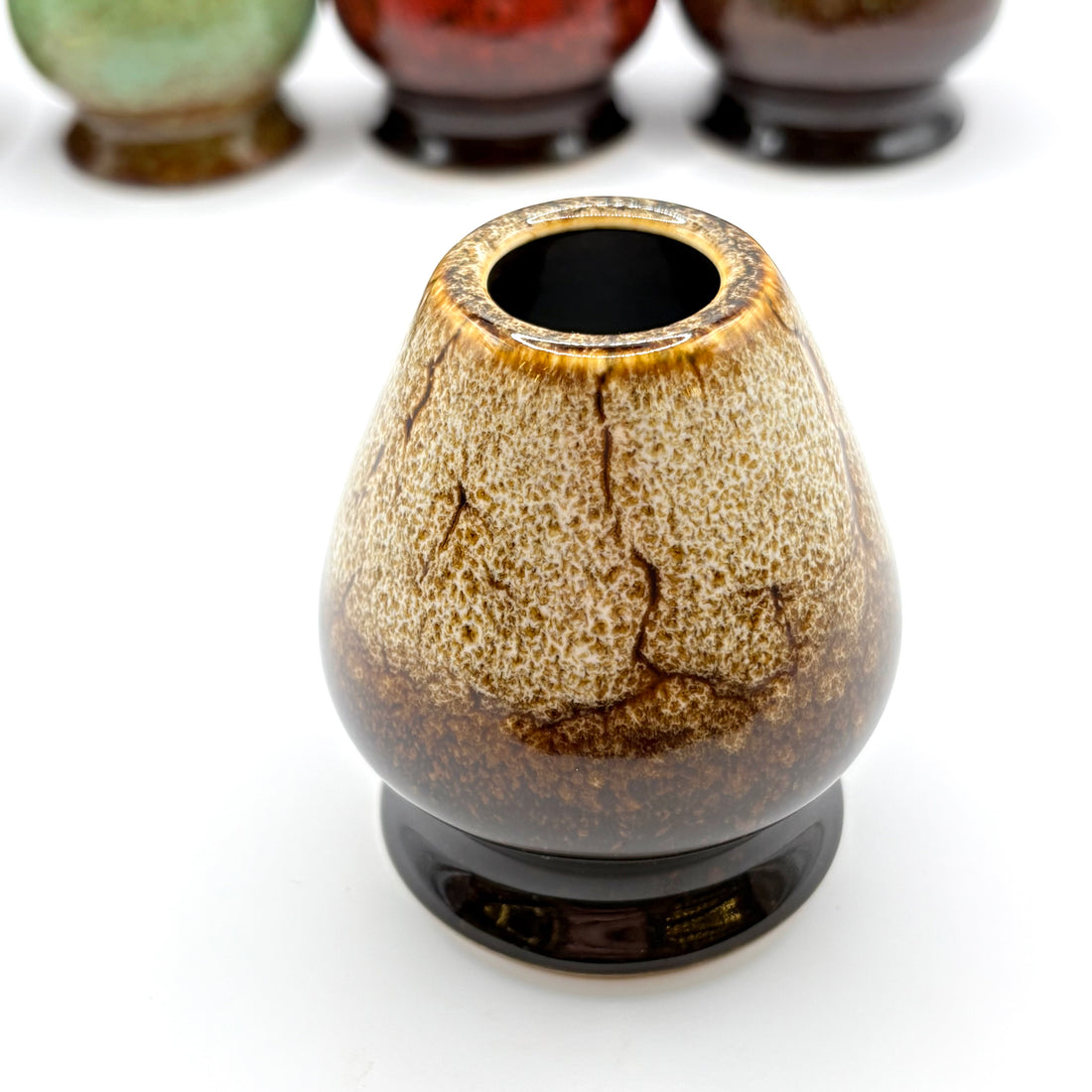 Matcha Tea Chasen Whisk Holder - Rock Glazes