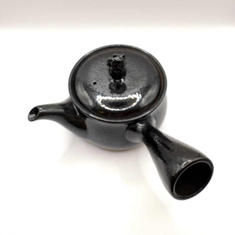 Kyusu Japanese Teapot - Lucky Cat Lid - 300ml  - #387