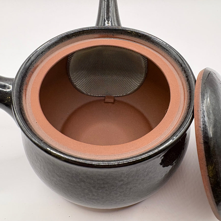 Kyusu Japanese Teapot - Lucky Cat Lid - 300ml  - #387