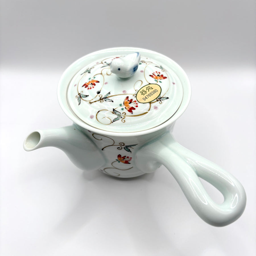 Kyusu Japanese Teapot - Porcelain Karakusa - 300ml