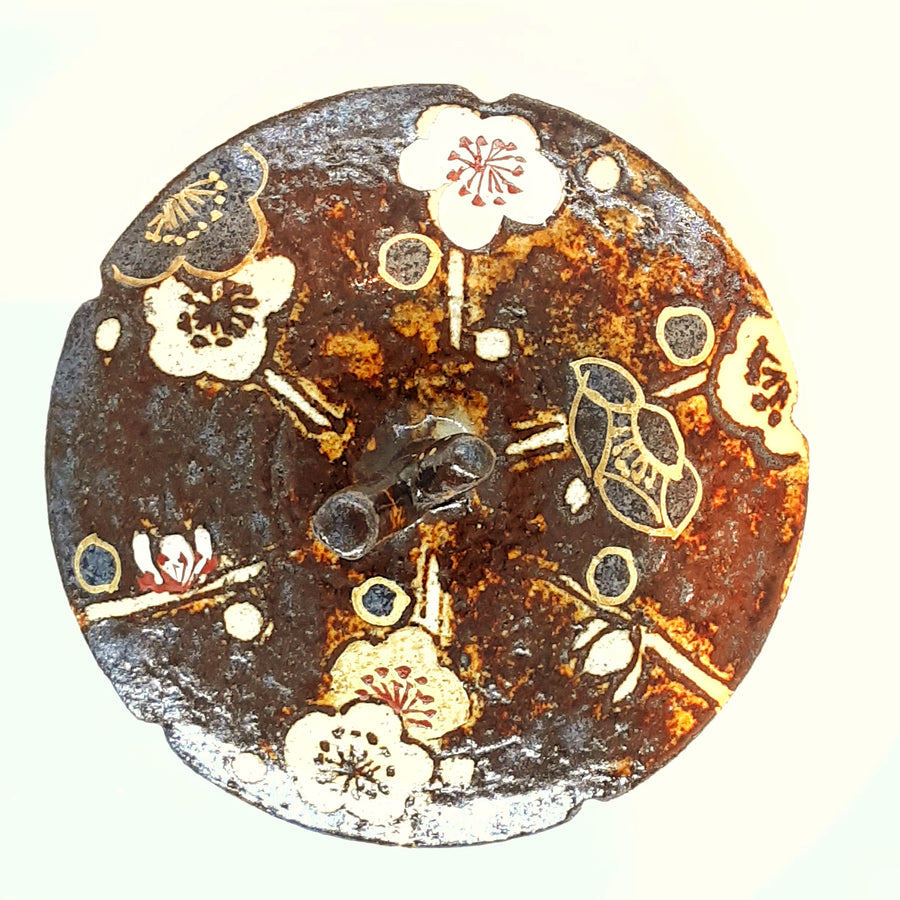 Cast Iron Teapot with Ceramic Lid -Plum Blossoms