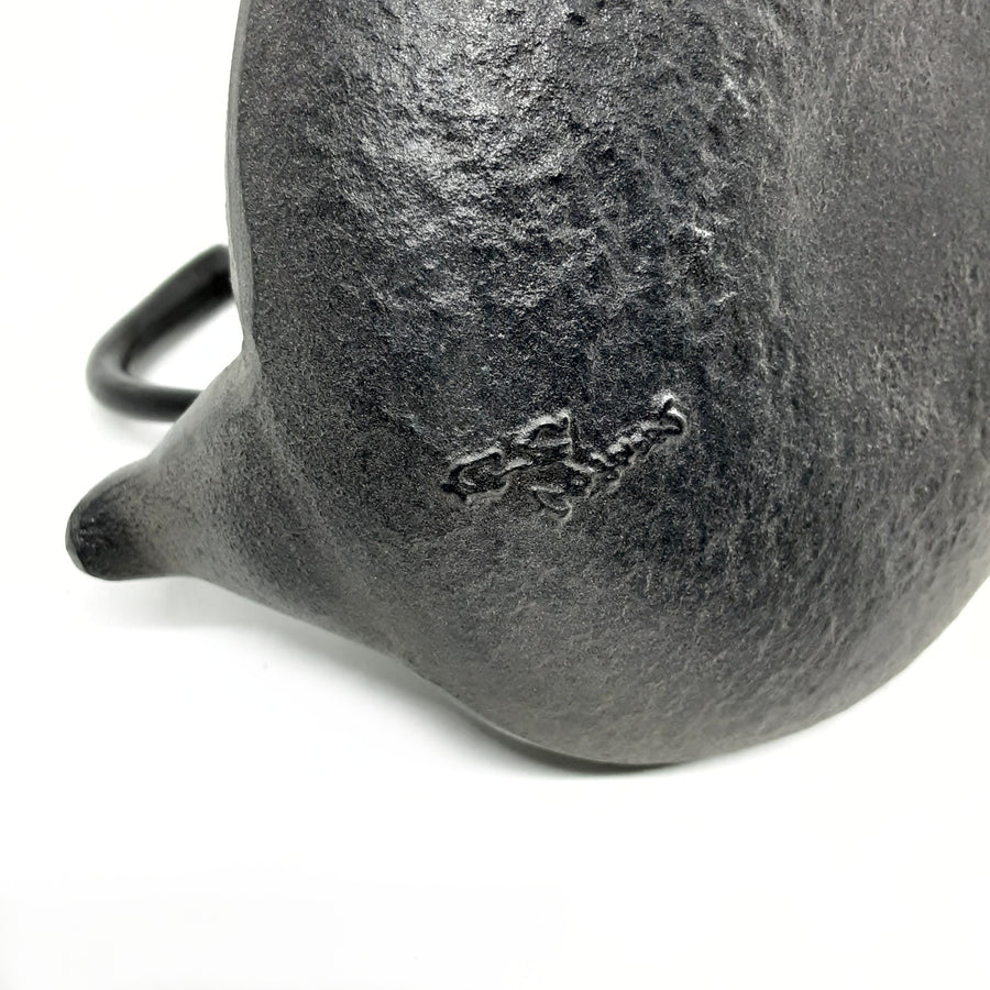 Cast Iron Teapot with Ceramic Lid-Pine and Cranes