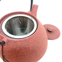 Cast Iron Teapot -  Slanted - Red - 1.2 L - 601M BRN