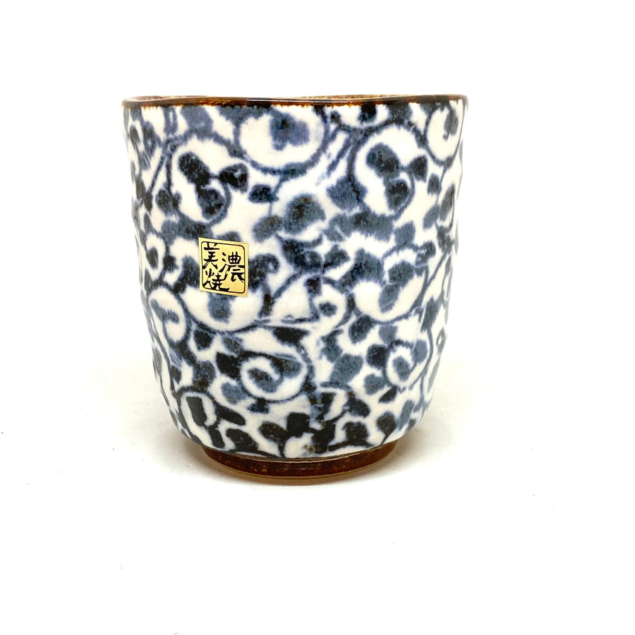 Japanese Tea Cup - Blue Arabesque
