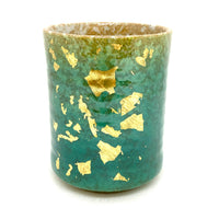 Japanese Tea Cup - Blue, Green and Gold - 638