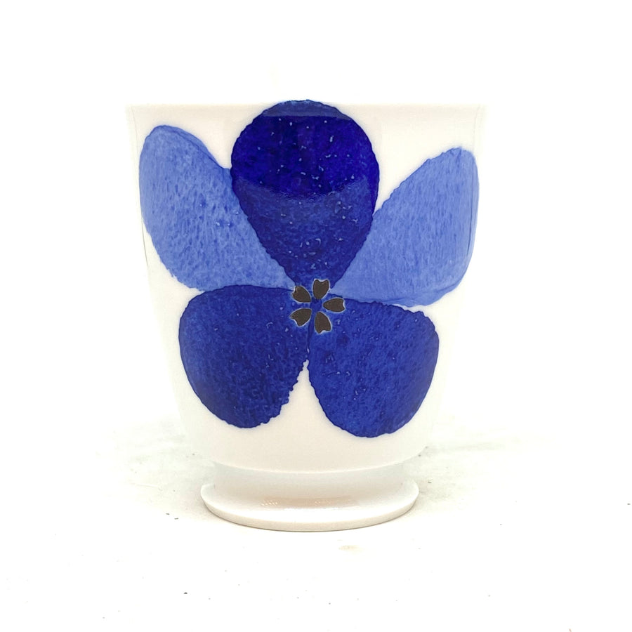 Japanese Tea Cup - Watercolour Sakura Blue