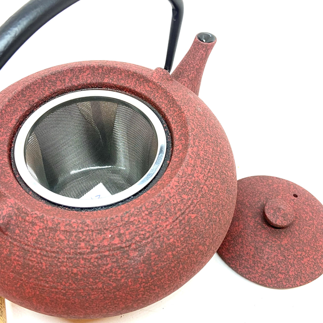 Cast Iron Teapot -  Hiratsubo - Red - 1.4L - HS34L BRN