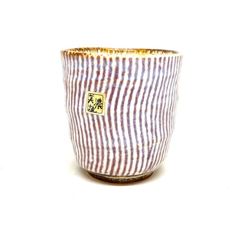 Japanese Tea Cup - Stripes - Red
