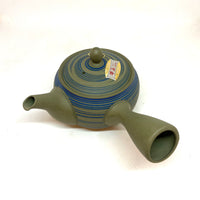 Kyusu Japanese Teapot -  Blue Swirl - 240ml - #514