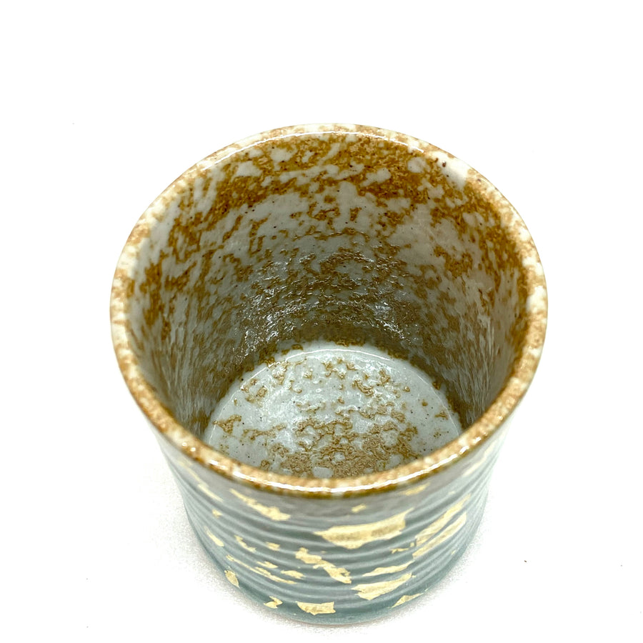 Japanese Tea Cup - Blue, Green and Gold - 638