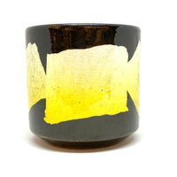 Japanese Tea Cup - Silver Ginpaku - Golden yellow - 742-04