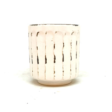 Japanese Tea Cup - Speckle Worn White